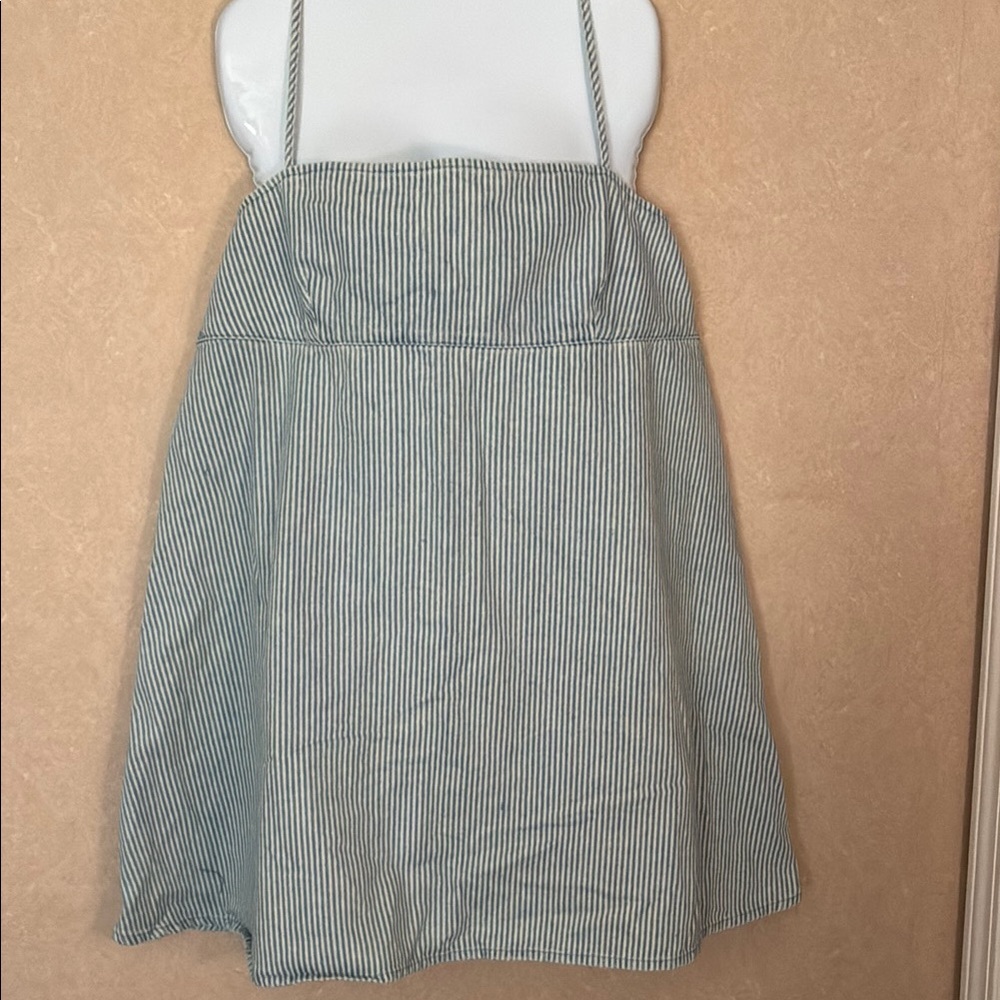 ASOS Blue Sleeveless Spaghetti Strap Sundress Casual
